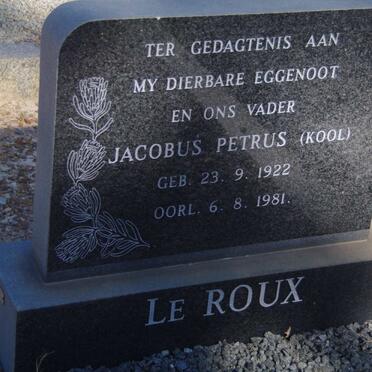 ROUX Jacobus Petrus, le 1922-1981