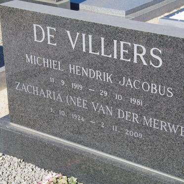 VILLIERS Michiel Hendrik Jacobus, de 1919-1981 &amp; Zacharia van der MERWE 1924-2009