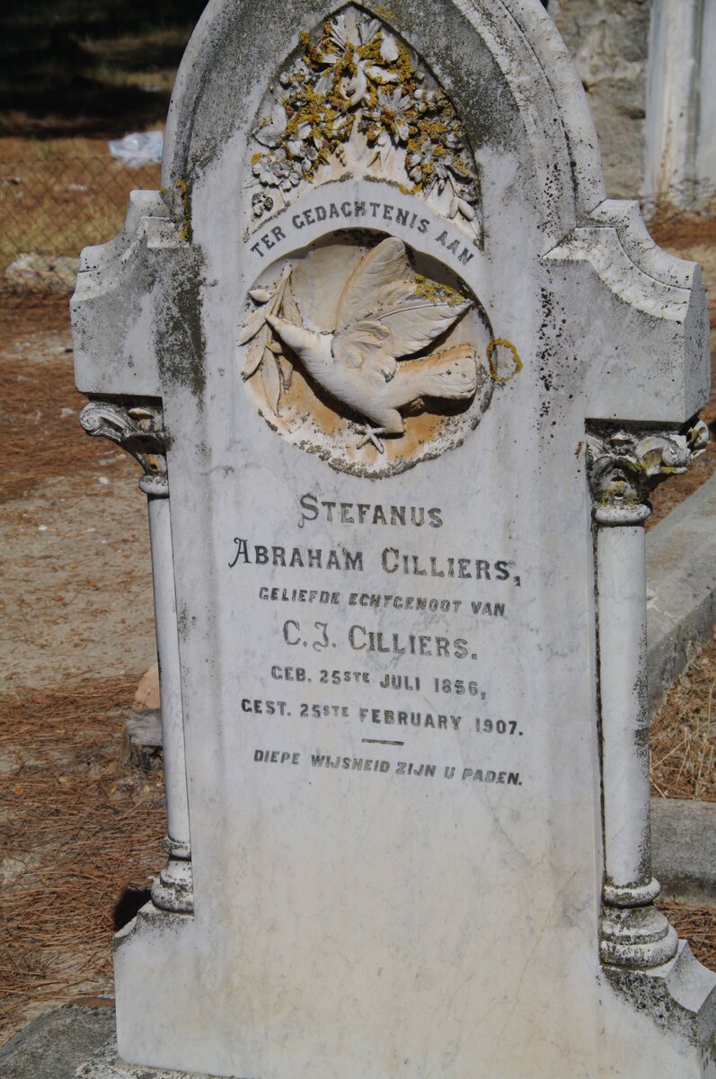 CILILIERS Stefanus Abraham 1856-1907