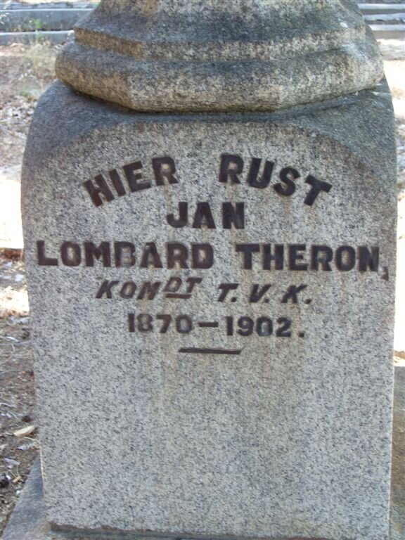 THERON Jan Lombard 1870-1902