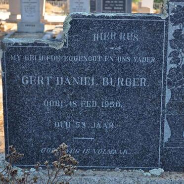 BURGER Gert Daniel -1950