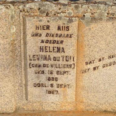 TOIT Helena Levina, du nee DE VILLIERS 1899-1957