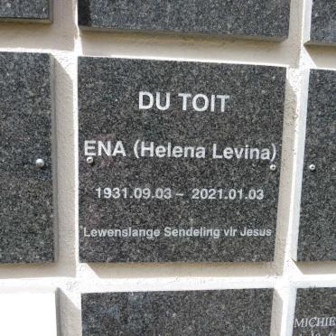 TOIT Helena Levina, du 1931-2021