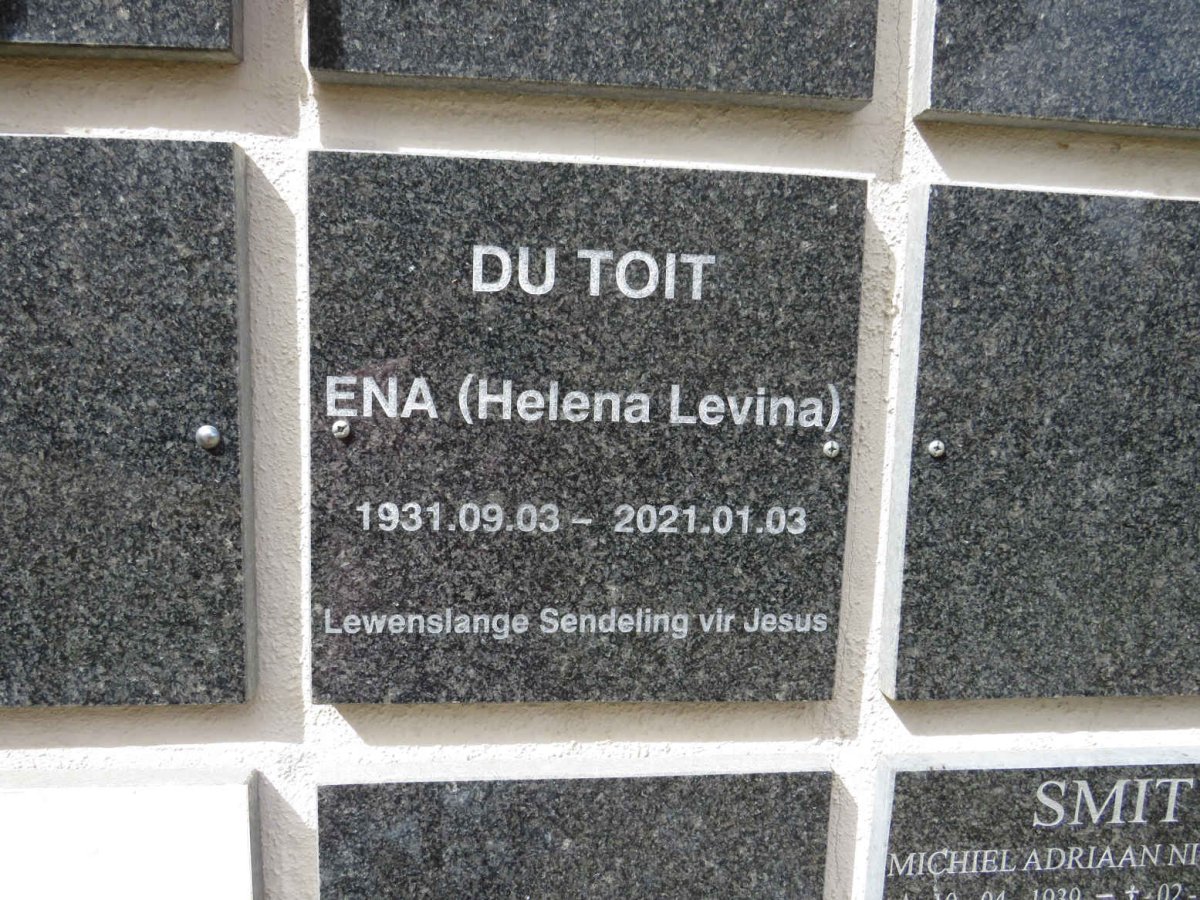 TOIT Helena Levina, du 1931-2021