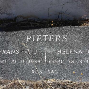PIETERS  Frans W.J. -1939 &amp; Helena C. -1947