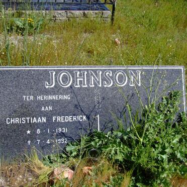 JOHNSON Christiaan Frederick 1931-1992