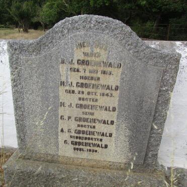 GROENEWALD B.J. 1815 :: GROENEWALD M.J. 1843-