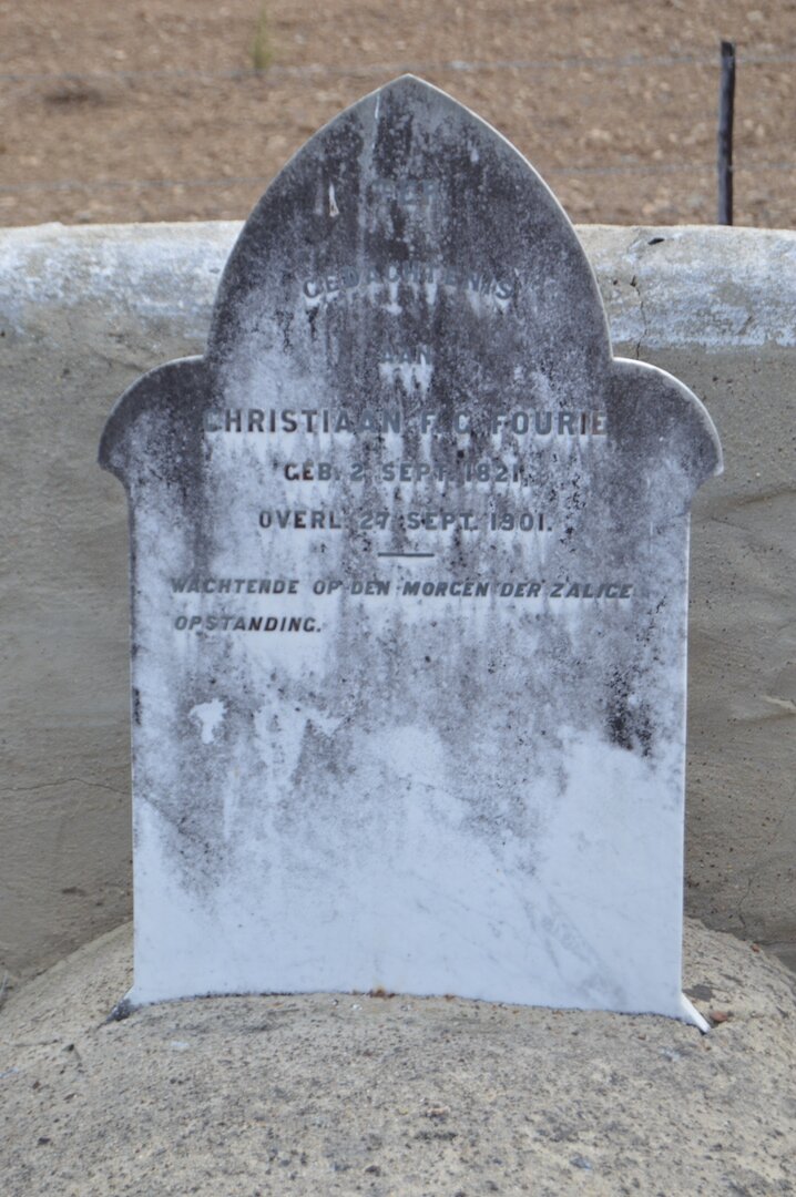 FOURIE Christiaan F.C. 1821-1901