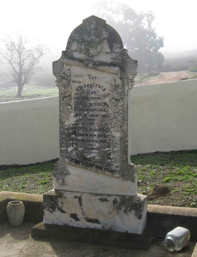 KOCK Jan H., de 1856-1929 &amp; Aletta S. 1856-1928
