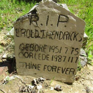 HENDRICKS Erold J. 1951-1987