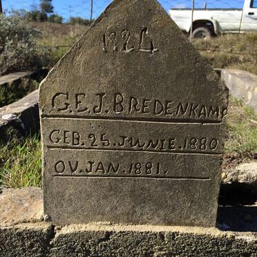 BREDENKAMP G.E.J. 1880-1881