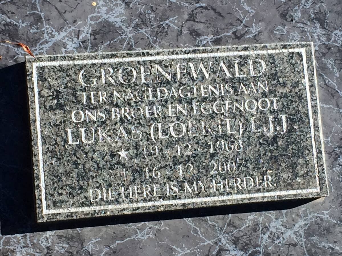 GROENEWALD L.J.J. 1968-2007