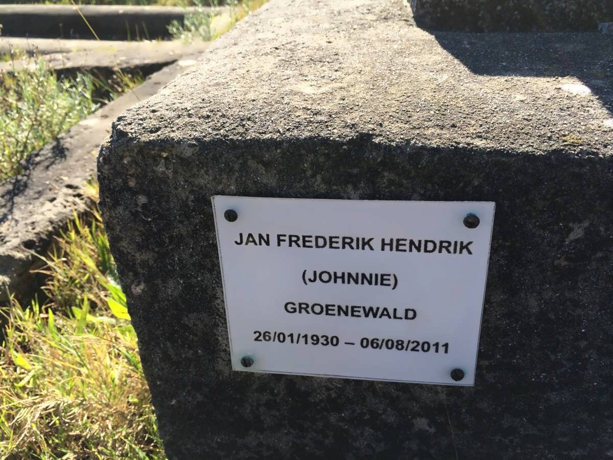 GROENEWALD Jan Frederik 1930-2011