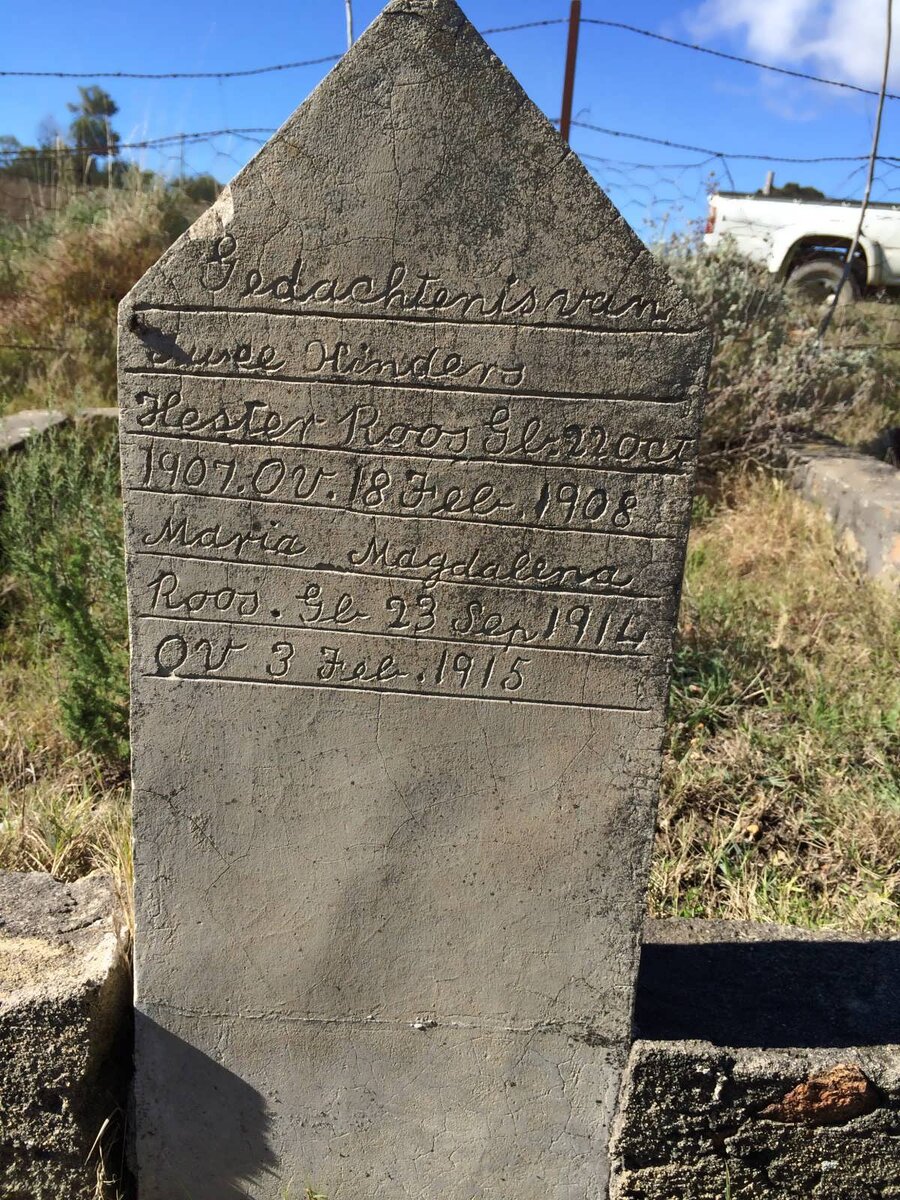 ROOS Hester 1907-1908 :: ROOS Maria Magdalena 1914-1915