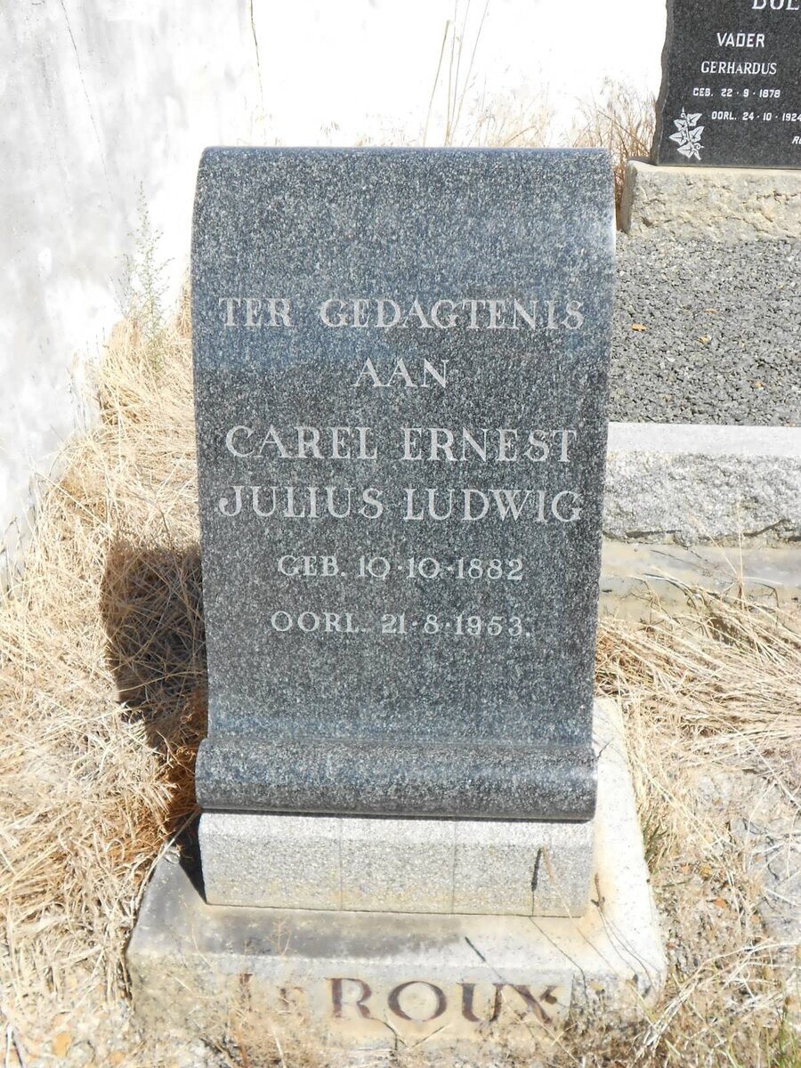 ROUX Carel Ernest Julius Ludwig, le 1882-1953