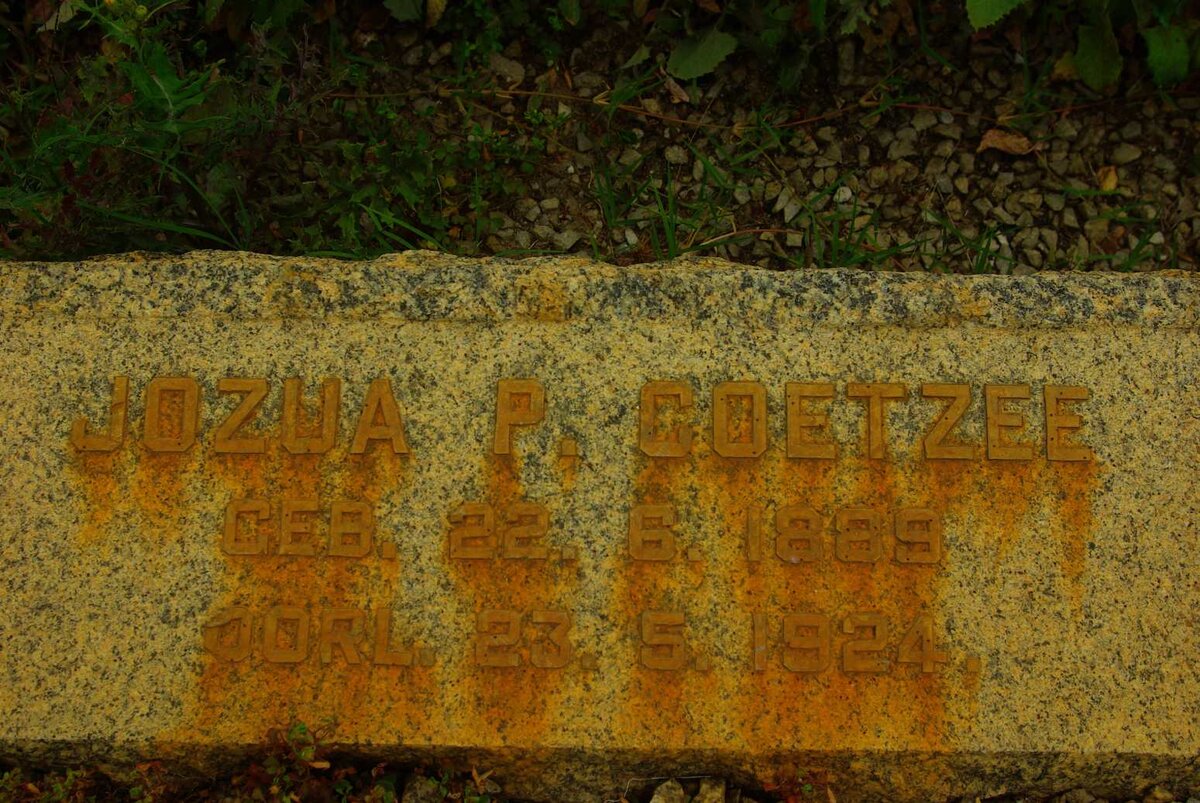 COETZEE Jozua P. 1889-1924