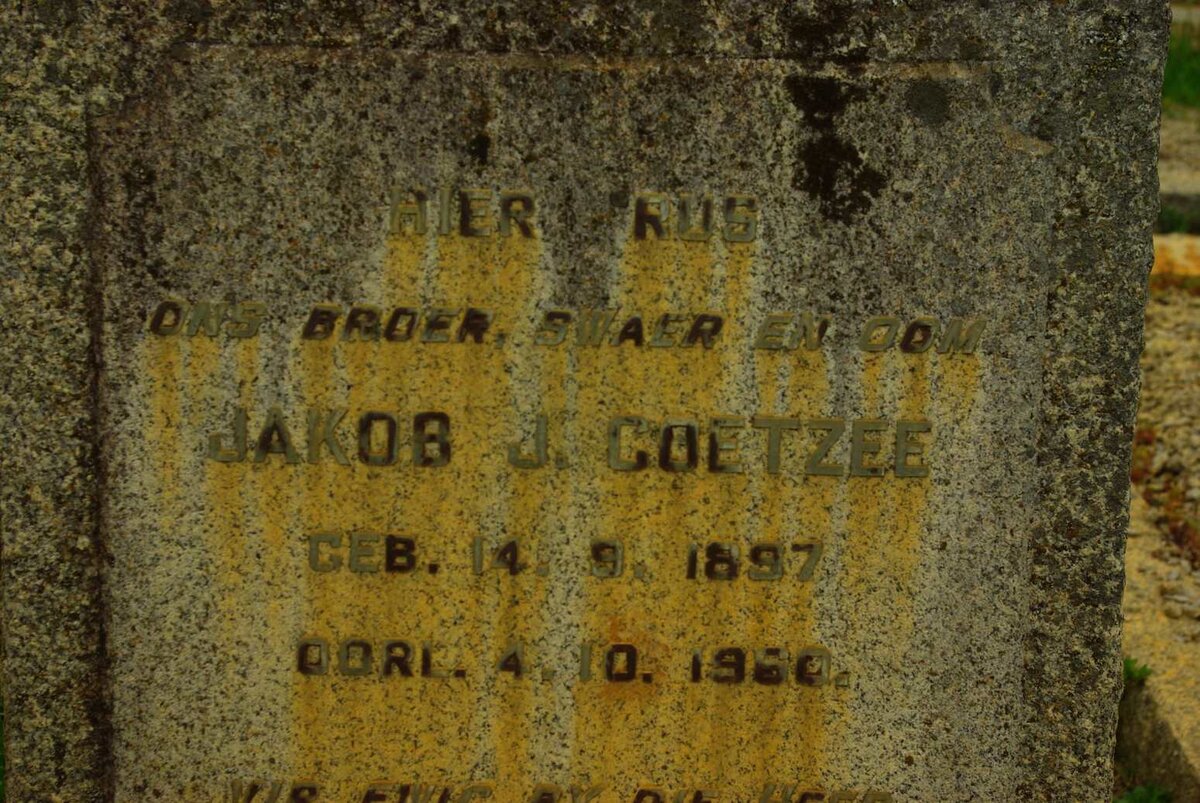 COETZEE Jakob J. 1897-1960