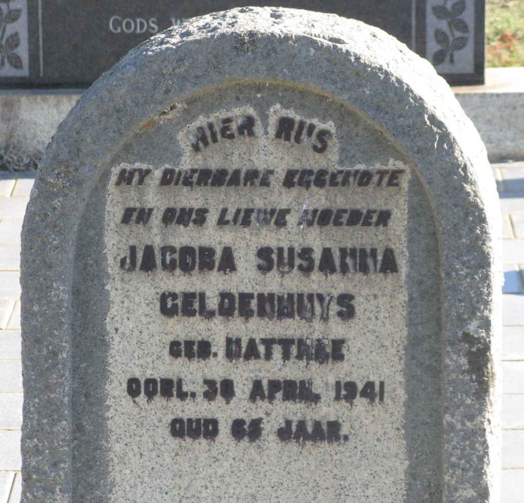 GELDENHUYS Jacoba Susanna nee MATHEE -1941