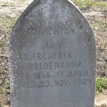 BREDENKAMP Jan Frederek 1846-1909