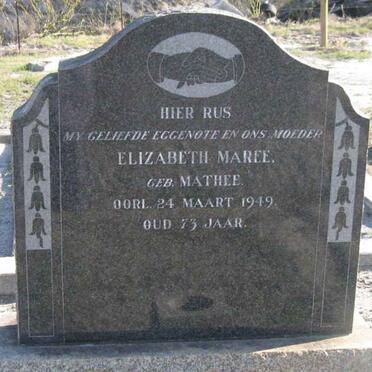 MAREE Elizabeth nee MATHEE -1949