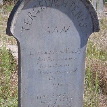TOIT Cornelia M., du nee BREEDEKAMP 1844-1920