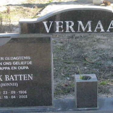 VERMAAK Dirk Batten 1906-2003 &amp; Gertruida Johanna MATTHEE 1908-1997