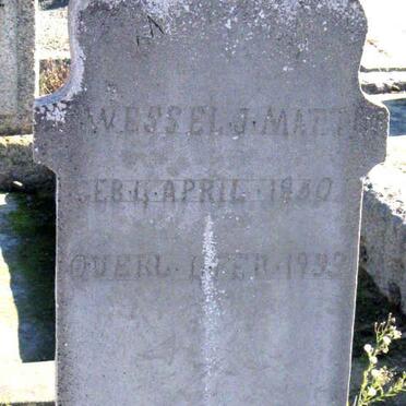 MATTHEE Wessel J. 1??0-1933