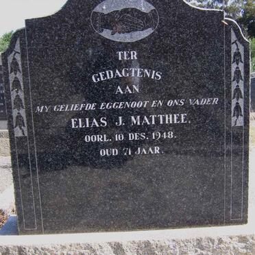 MATTHEE Elias J. -1948