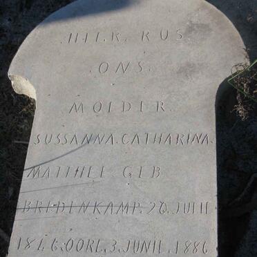 MATTHEE Sussanna Catharina nee BREDENKAMP 1846-1886