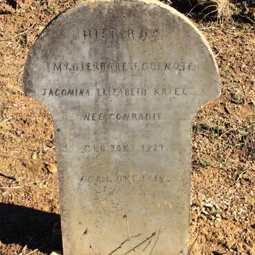 KRIEL Jacomina Elizabeth nee CONRADIE 1887-193?