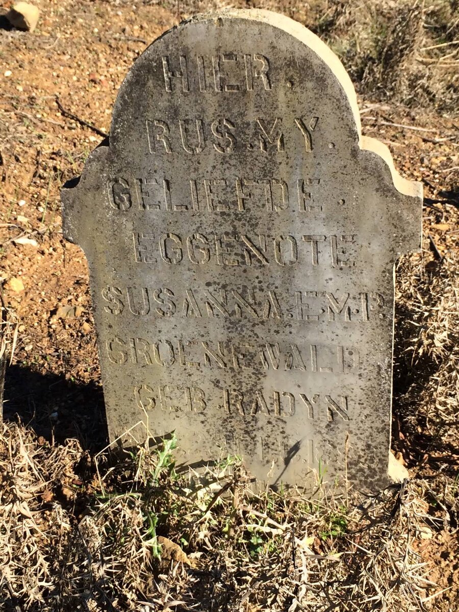 GROENEWALD Susanna E.M.P. nee RADYN 1888-1956