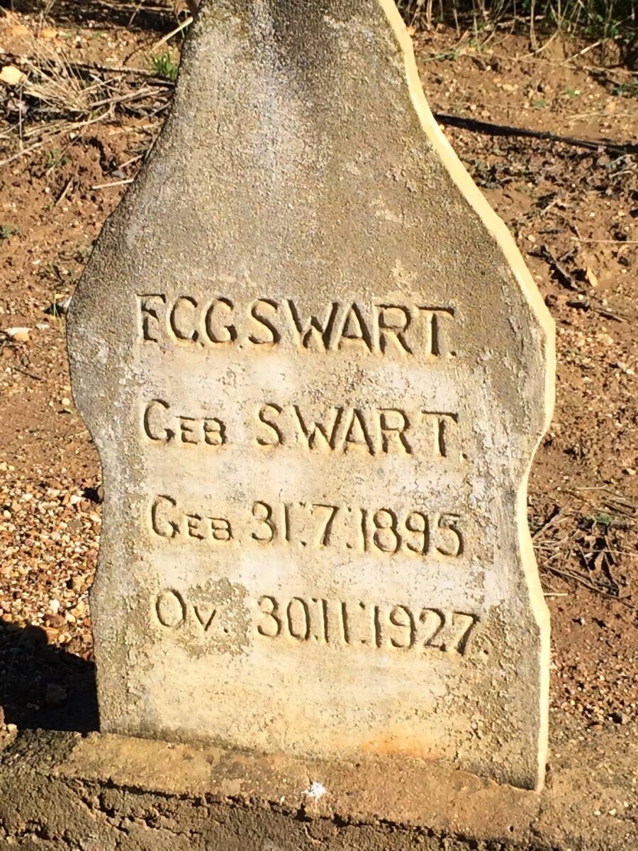 SWART F.C.G. nee SWART 1895-1927