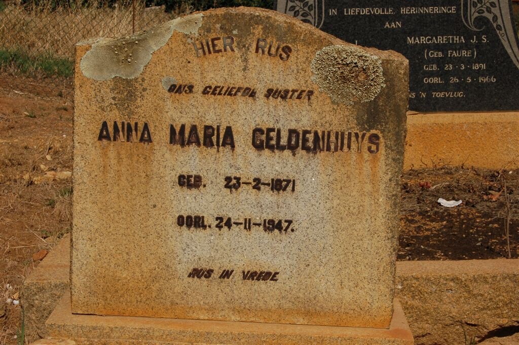 GELDENHUYS Anna Maria 1871-1947
