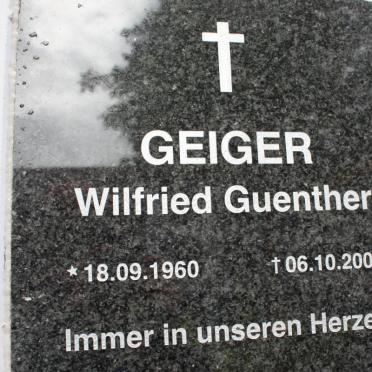 GEIGER Wilfried Guenther 1960-2005