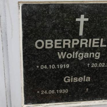 OBERPRIELER Wolfgang 1919-2004 &amp; Gisela 1930-
