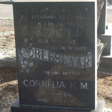 BEESLAAR Gabriel J. 1890-1972 &amp; Cornelia H.M. 1892-1976