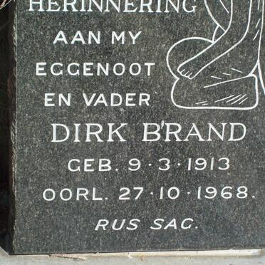 BRAND Dirk 1913-1968