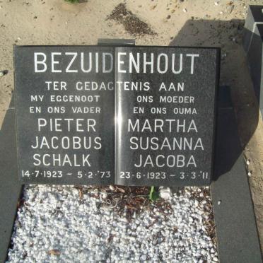 BEZUIDENHOUT Pieter Jacobus Schalk 1923-1973 &amp; Martha Susanna Jacoba 1923-2011