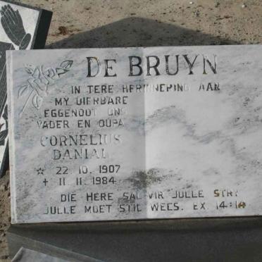 BRUYN Cornelius Danial, de 1907-1984