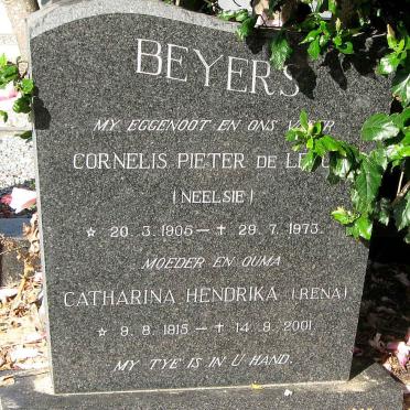 BEYERS Cornelis Pieter de Le? 1905-1973 &amp; Catharina Hendrika 1915-2001