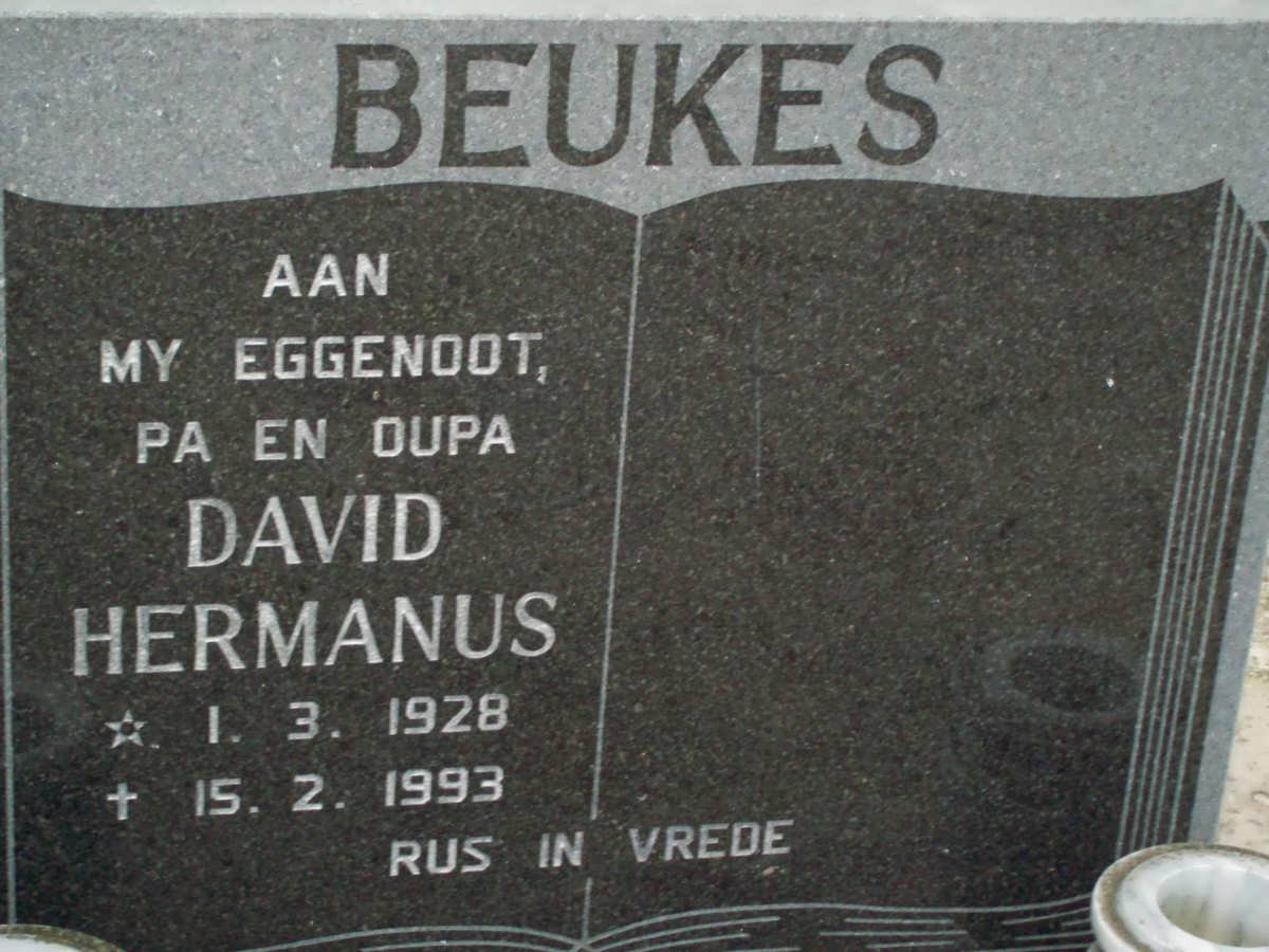 BEUKES David Hermanus 1928-1993