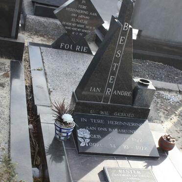BESTER Ian Andre 1972-1972 :: BESTER Andries Jacobus 1945-2012