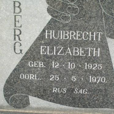 BERG  Huibrecht Elizabeth, van der 1925-1970