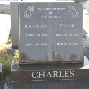 CHARLES Frank 1928-1994 &amp; Kathleen 1918-1994