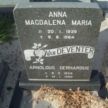 DEVENTER Arnoldus Gerhardus, van 1934-1990 &amp; Anna Magdalena Maria 1939-1984