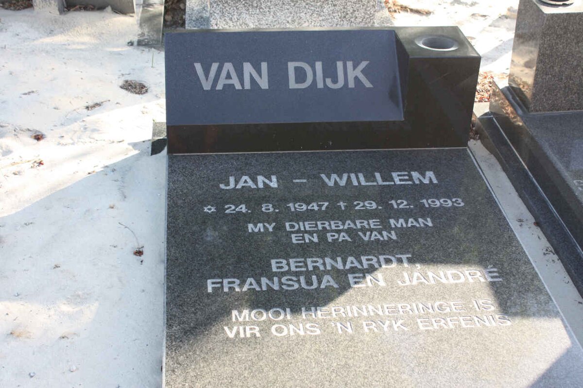 DIJK Jan-Willem, van 1947-1993