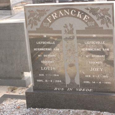 FRANCKE Louis 1914-1994 &amp; Joey 1915-1990