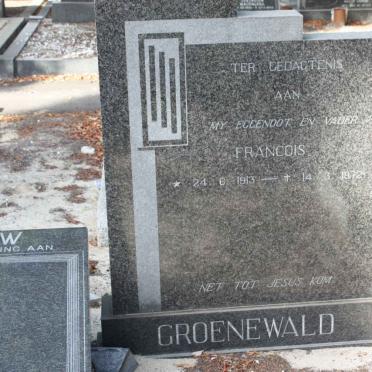 GROENEWALD Francois 1913-1972