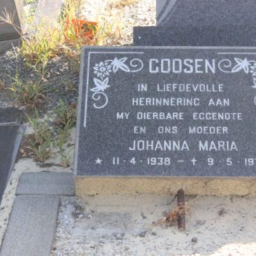 GOOSEN Johanna Maria 1938-1972