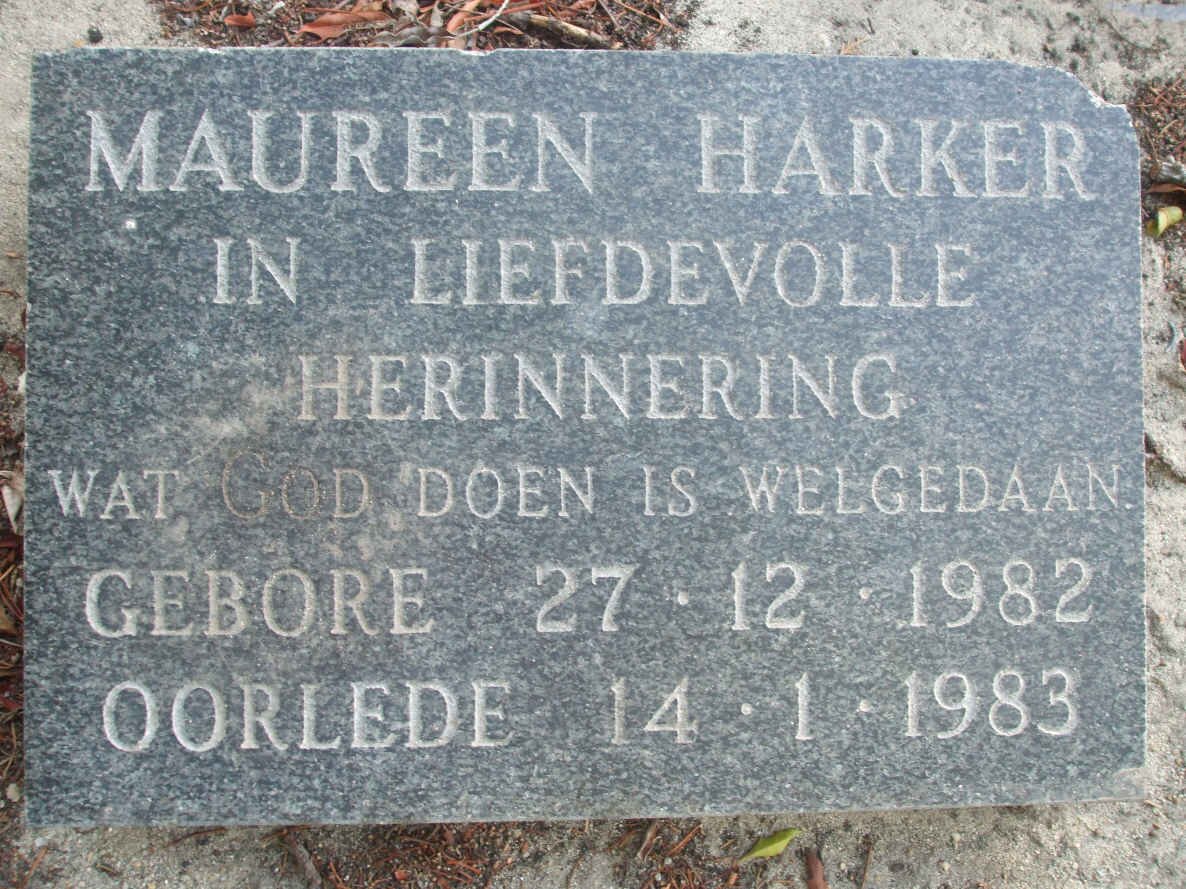 HARKER Maureen 1982-1983